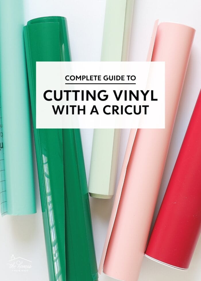 Rolls of colored vinyl on a white table