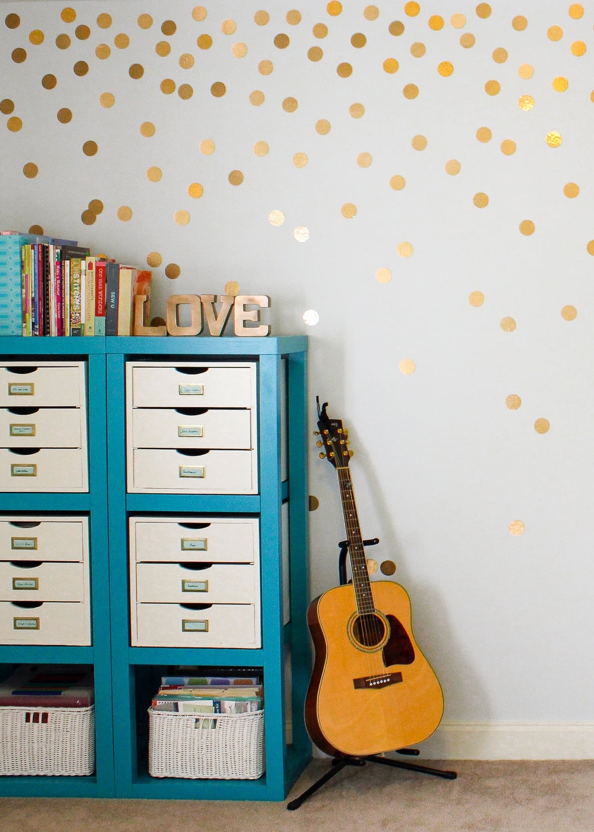 DIY Polka Dot Wall An Easy 1Hour Project! The Homes I Have Made