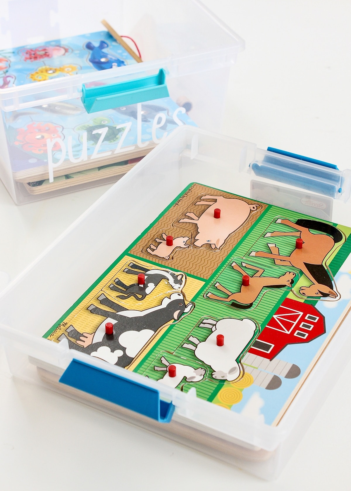 Easy (& Affordable) Ideas for Storing Wooden Kid Puzzles The Homes I