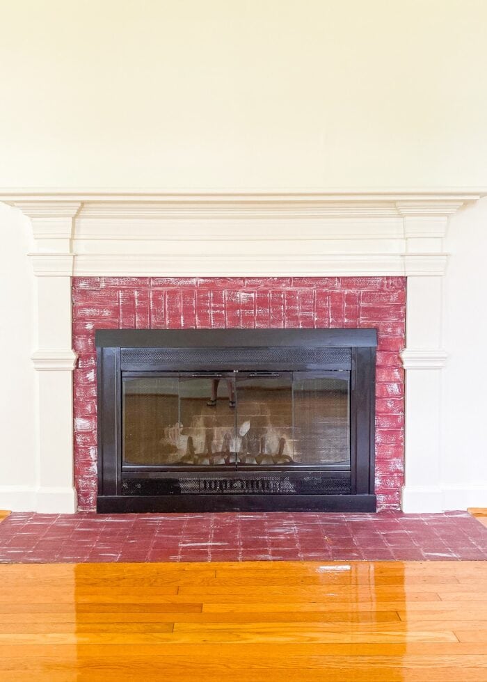 Living Room Fireplace in "Watson" 2 Story House on Camp Lejeune