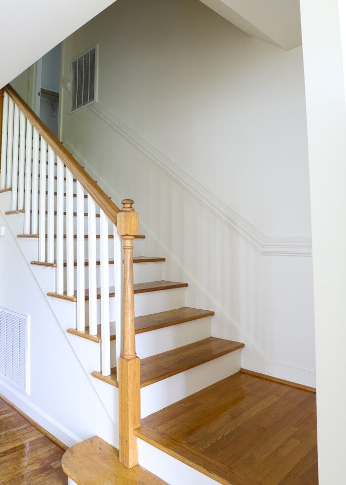 Staircase in "Watson" 2 Story House on Camp Lejeune