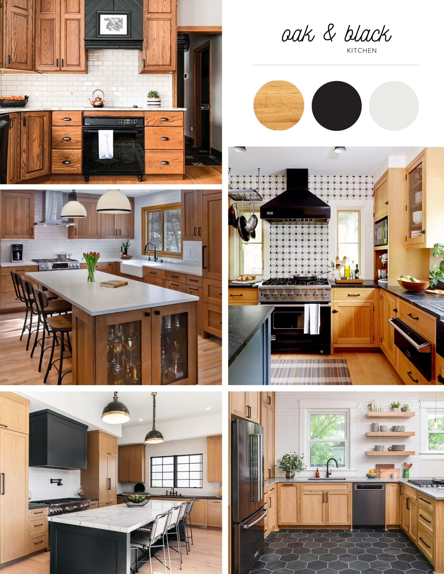 What Kitchen Color Schemes Work With Oak Cabinets? - The Homes I Have Made