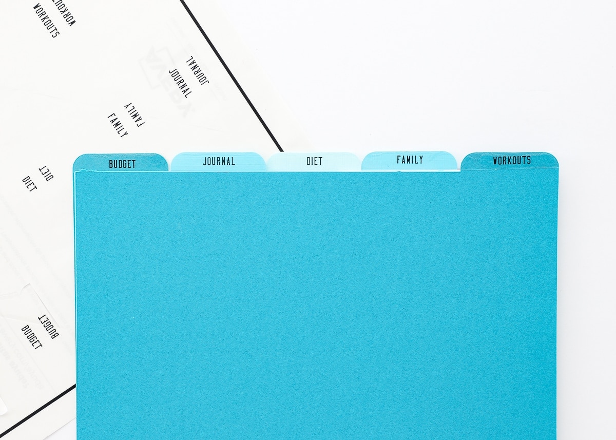 How to Make DIY Binder Dividers on a Cricut Machine The Homes I Have Made