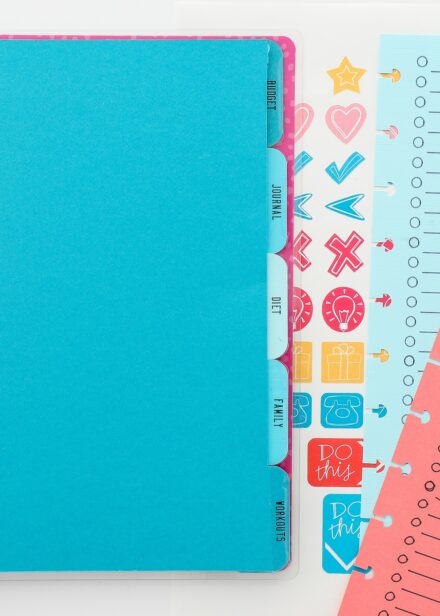 Happy Planner dividers made with a Cricut