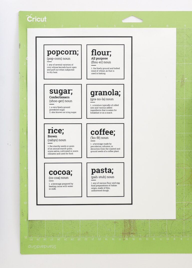 How to Make Pantry Labels with a Cricut 3 Methods to Try! The Homes