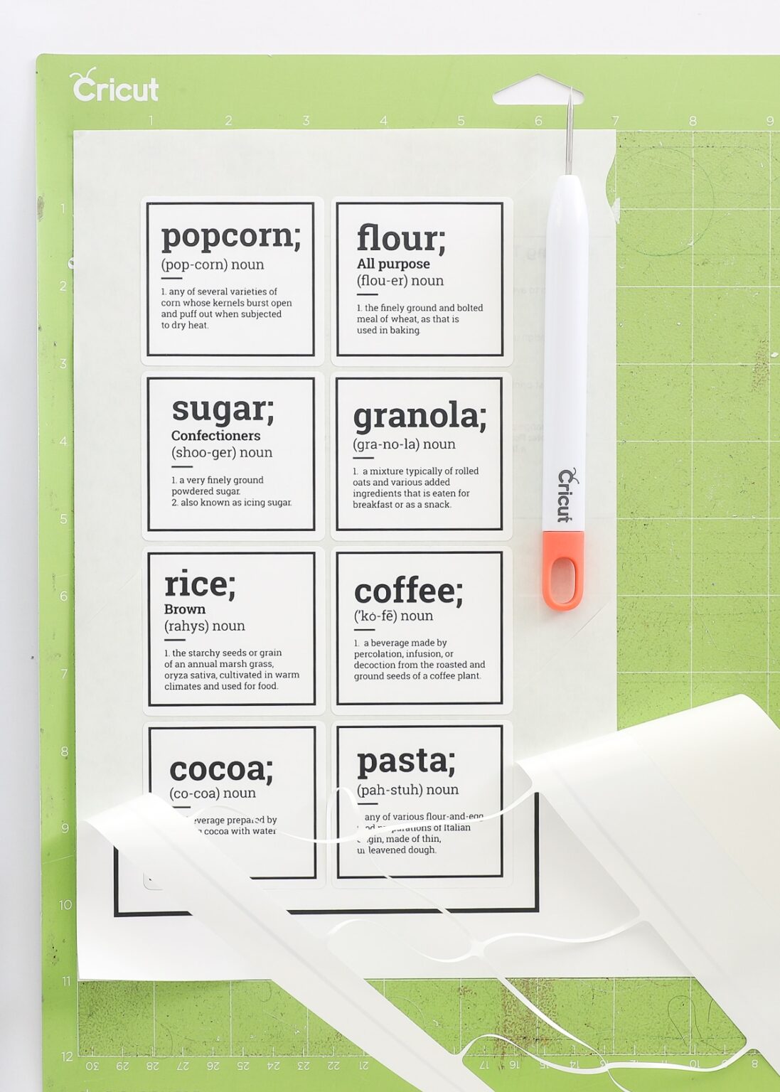How to Make Pantry Labels with a Cricut 3 Methods to Try! The Homes