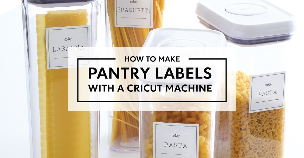 How to Make Pantry Labels with Cricut Joy - Get Organized HQ