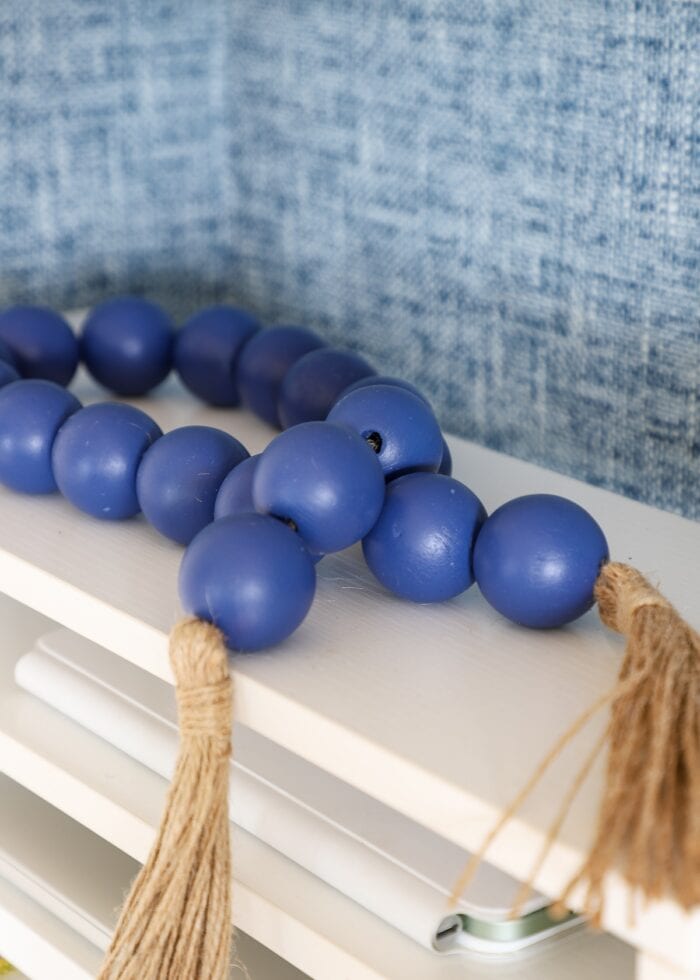 Large blue decorative beads