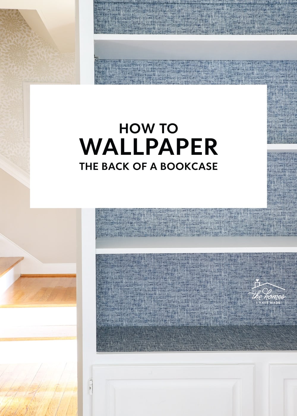 How To Wallpaper The Back Of A Bookcase 