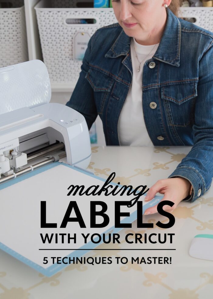Megan making labels with Cricut Maker 3