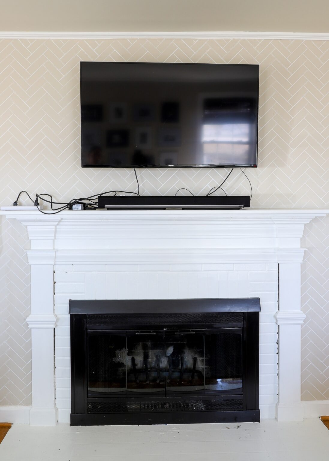 How to Hide TV Wires Above a Fireplace (When You Can't Go Through the