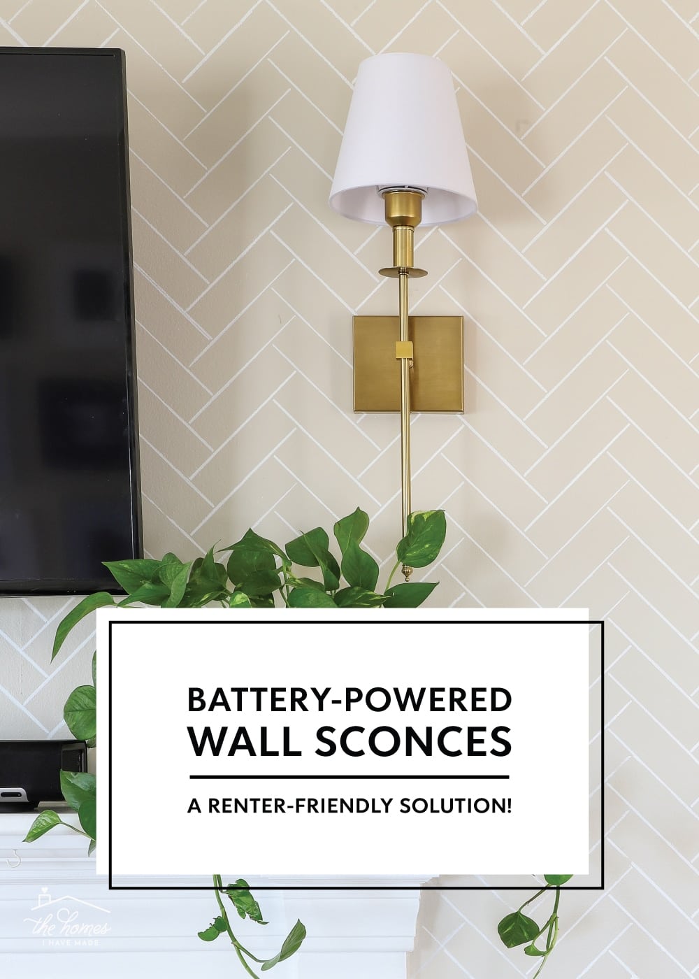 Renter Friendly Wall Sconces...Without Hard Wiring or Puck Lights