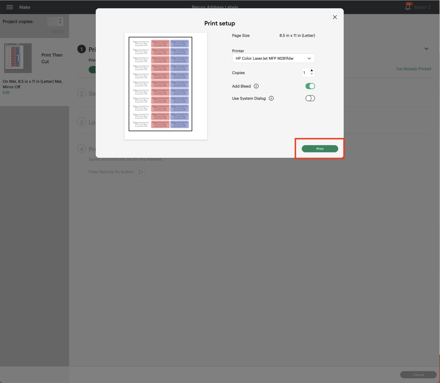 How to Make Return Address Labels with ANY Cricut Machine! The Homes