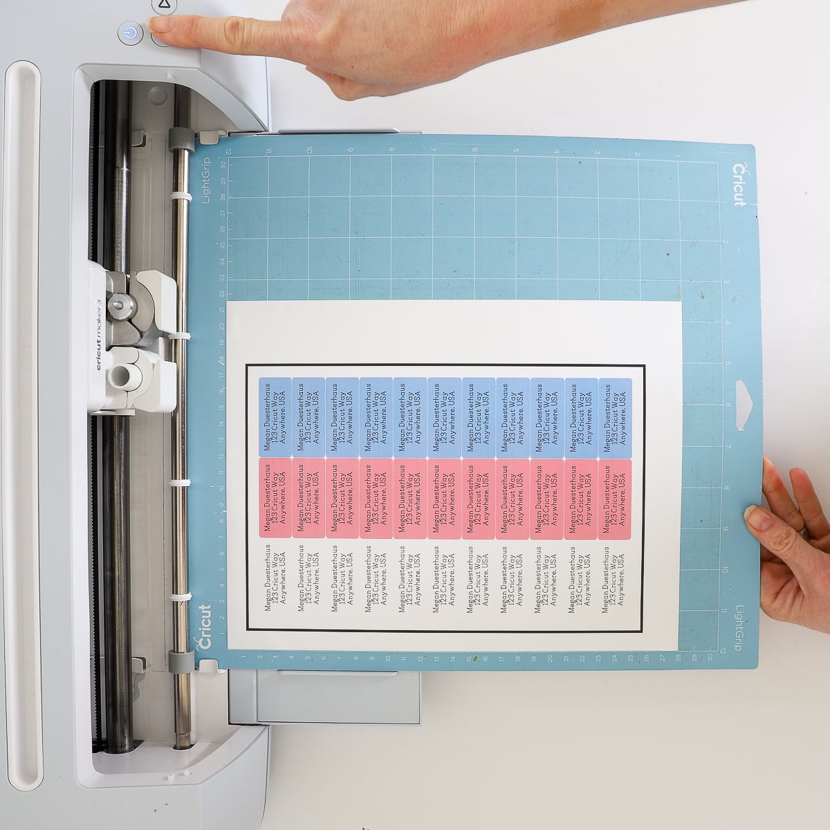 How to Make Return Address Labels with ANY Cricut Machine! The Homes