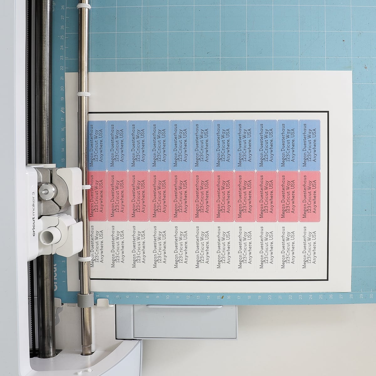 How to Make Return Address Labels with ANY Cricut Machine! The Homes