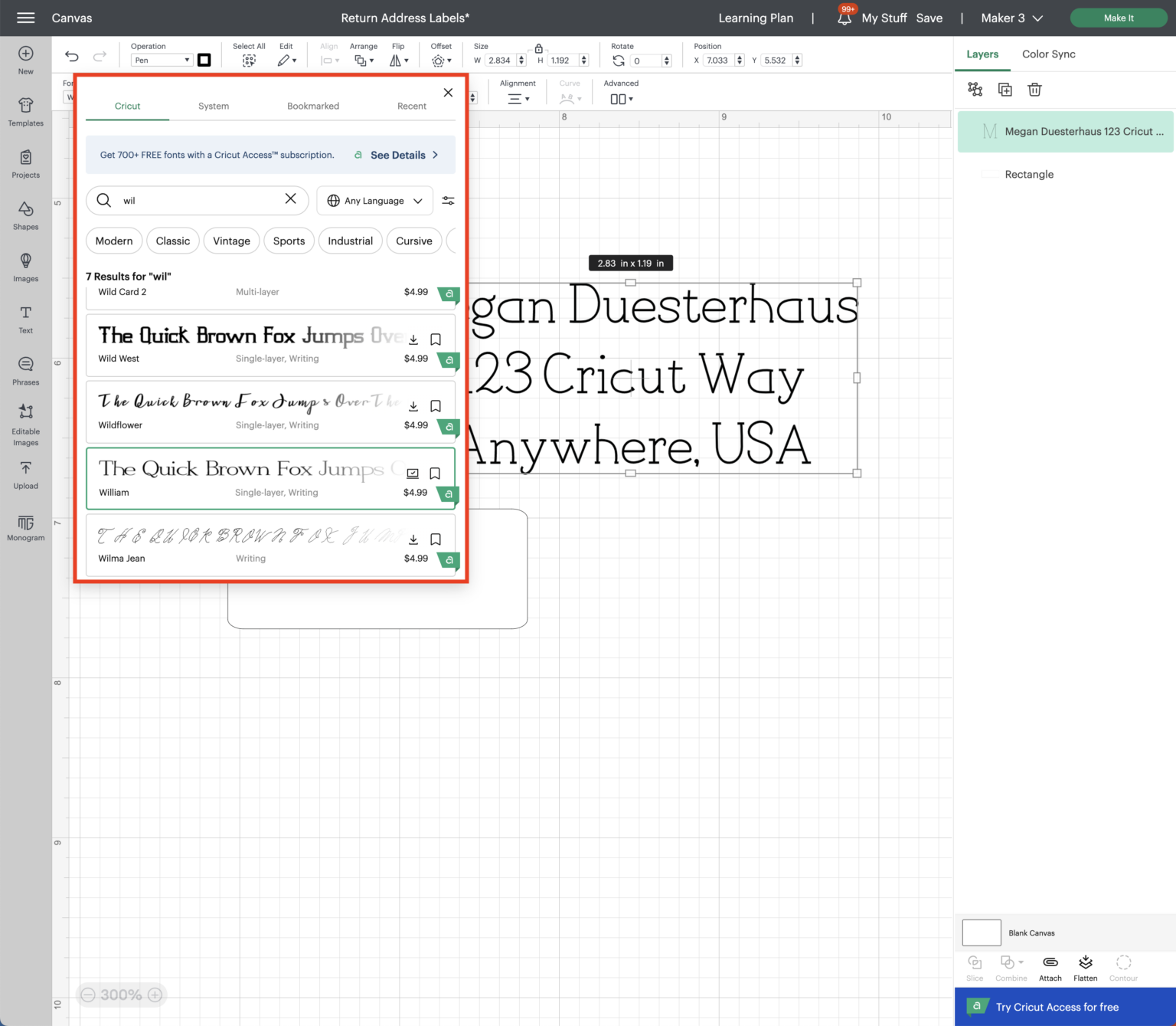 How to Make Return Address Labels with ANY Cricut Machine! The Homes