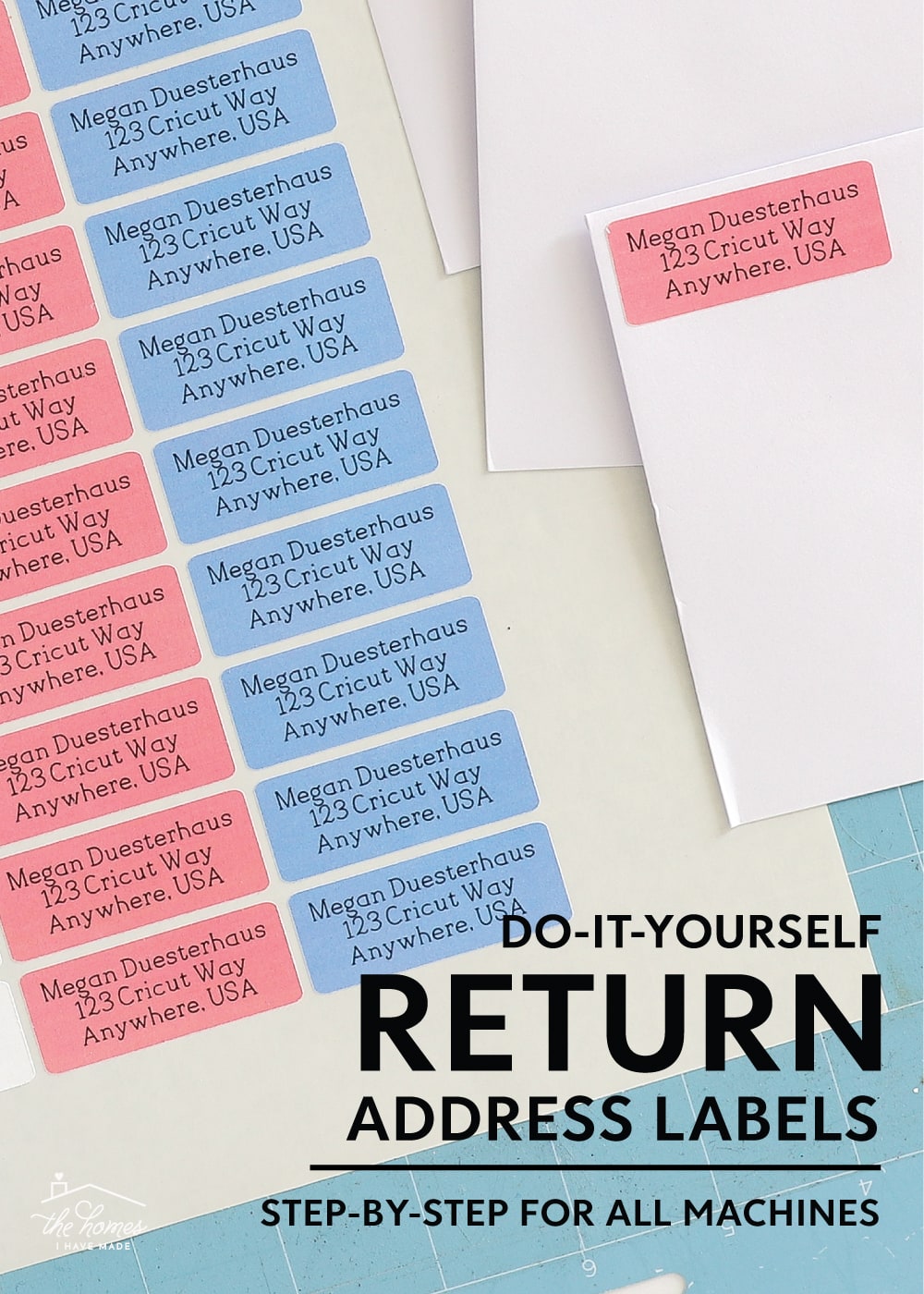 How to Make Return Address Labels with ANY Cricut Machine! - The Homes ...