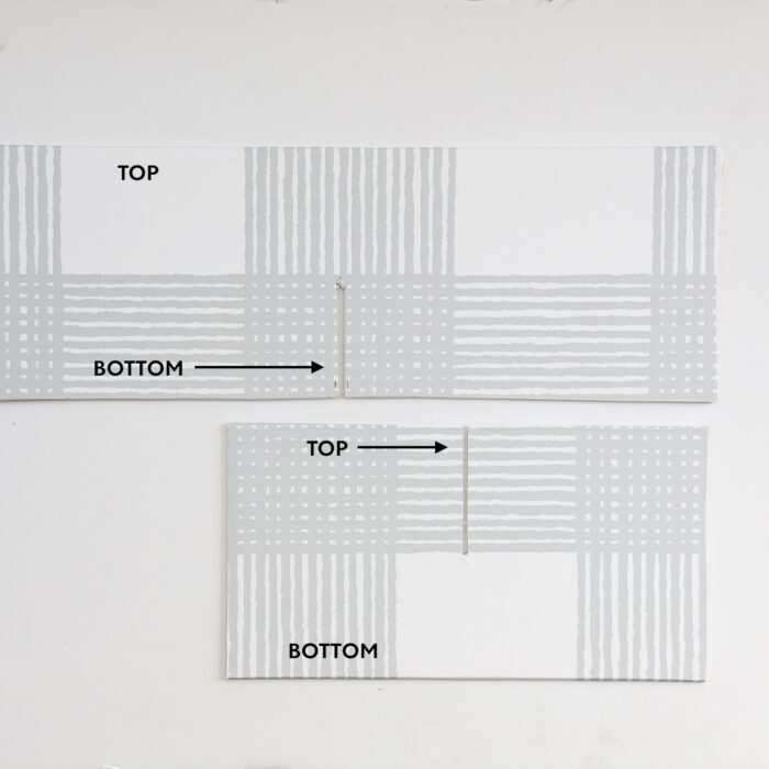 Diagram showing top and bottom edges of DIY drawer dividers
