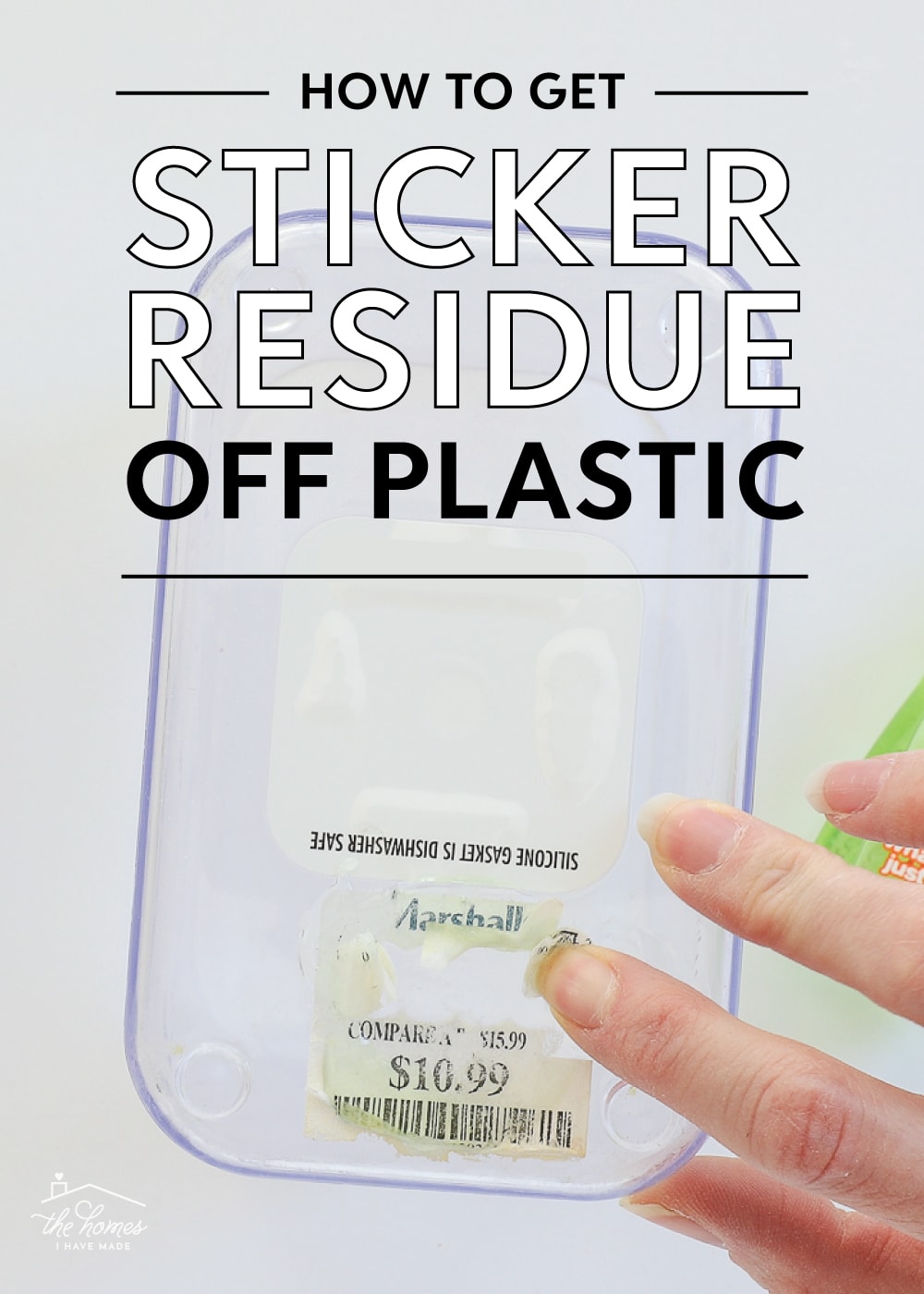 A (Crazy!) Easy Way to Remove Stubborn Labels from Containers The