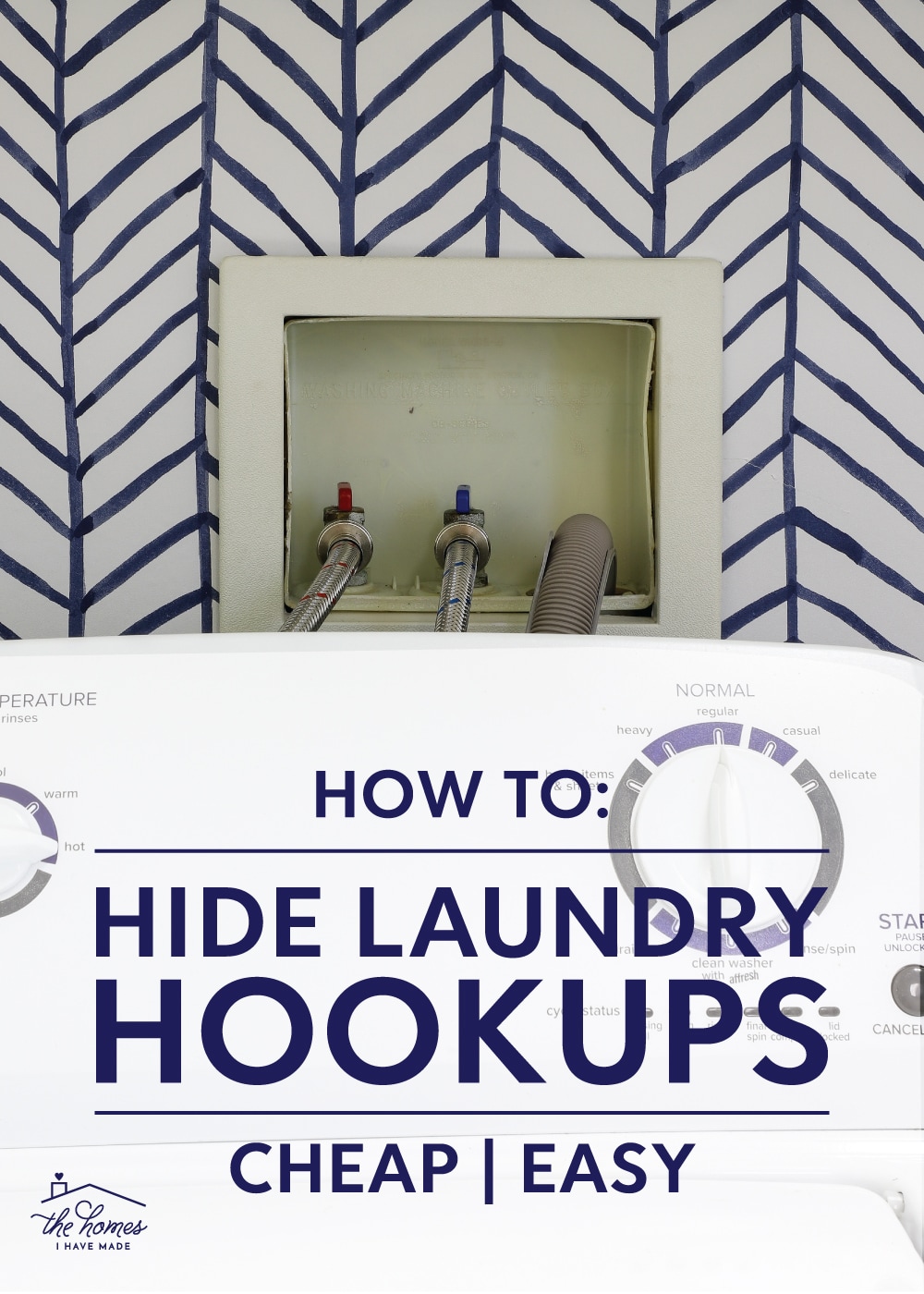 Hide That Ugly Washer Hookup Quick, Cheap, Easy! The Homes I Have Made