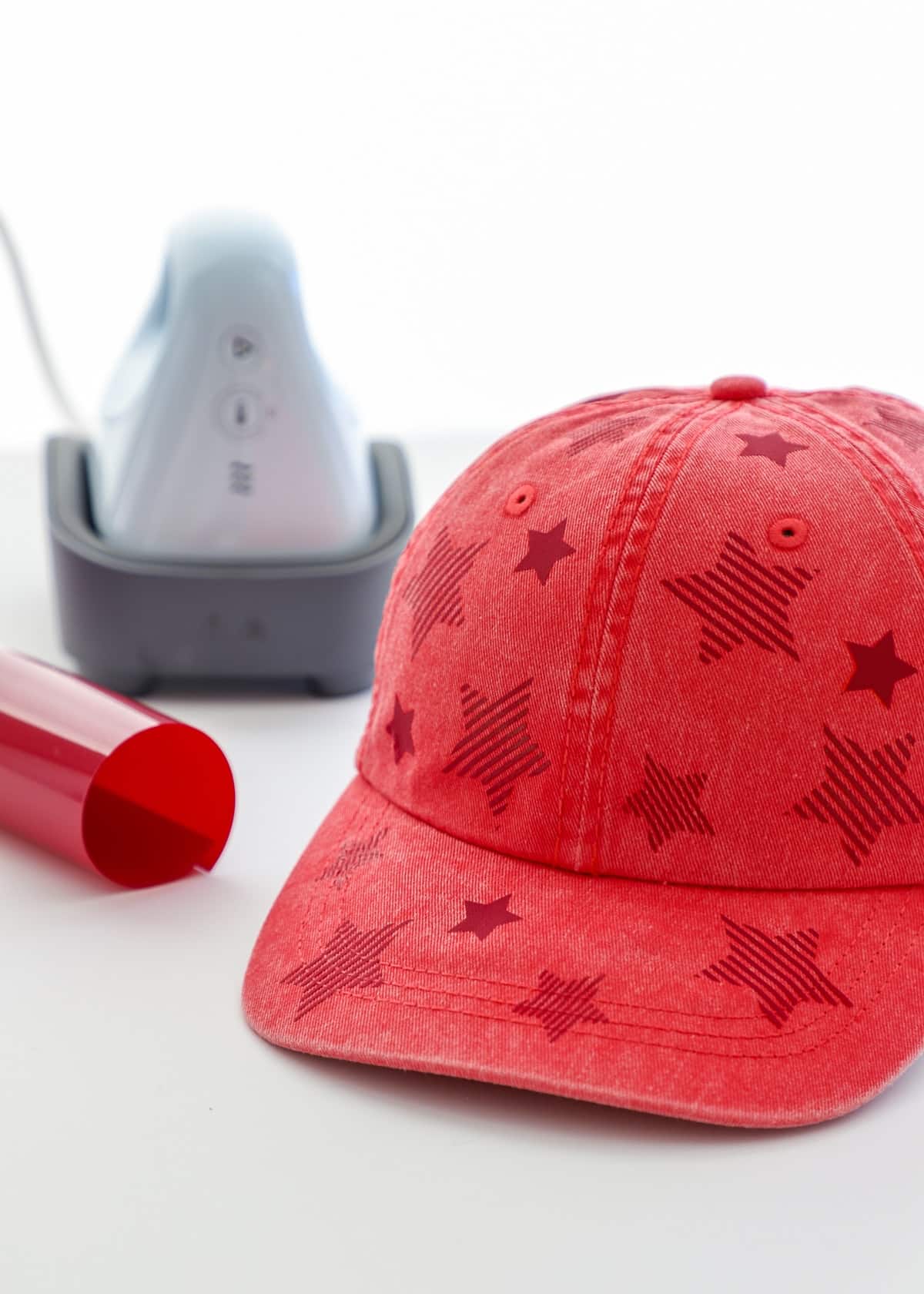 Decorate a Trucker Hat with Cricut Hat Press - Crafting in the Rain