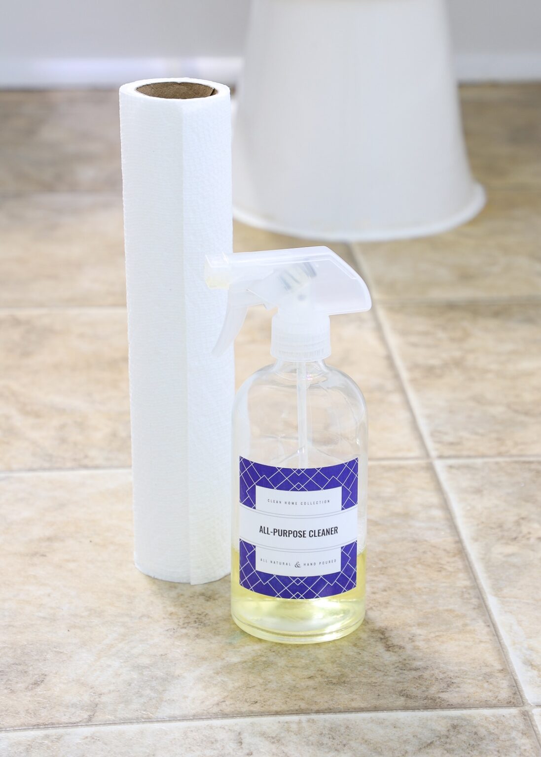 How to Cover Ugly Rental Bathroom Floors with a Vinyl Mat The Homes I Have Made