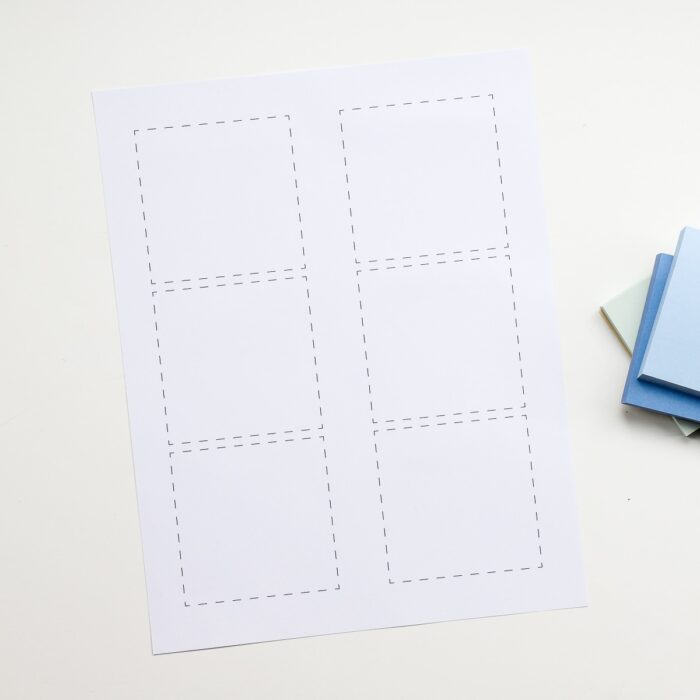 Post-It Note printing template