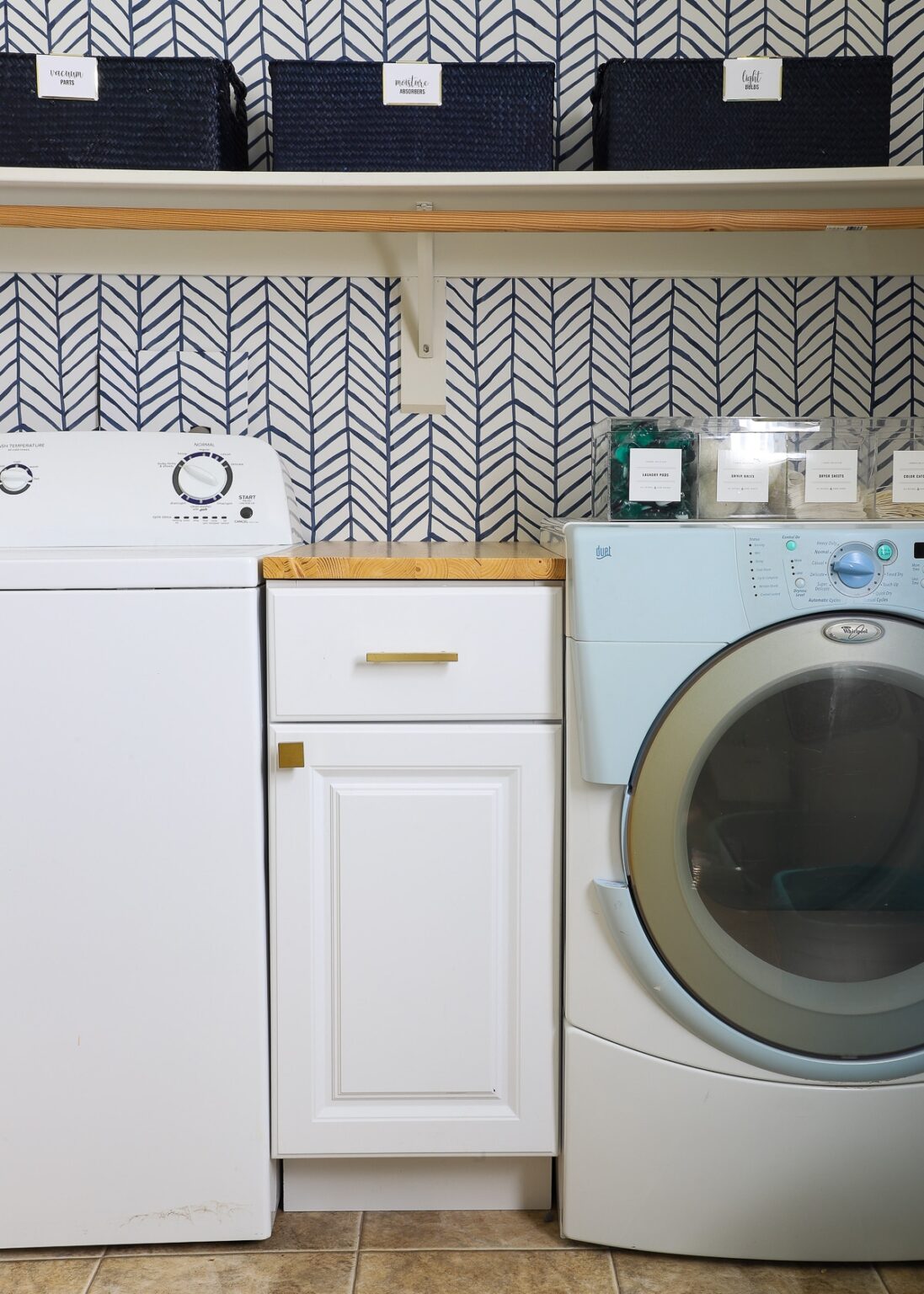 Renter-Friendly Laundry Room Makeover with Easy DIYs - The Homes I Have ...