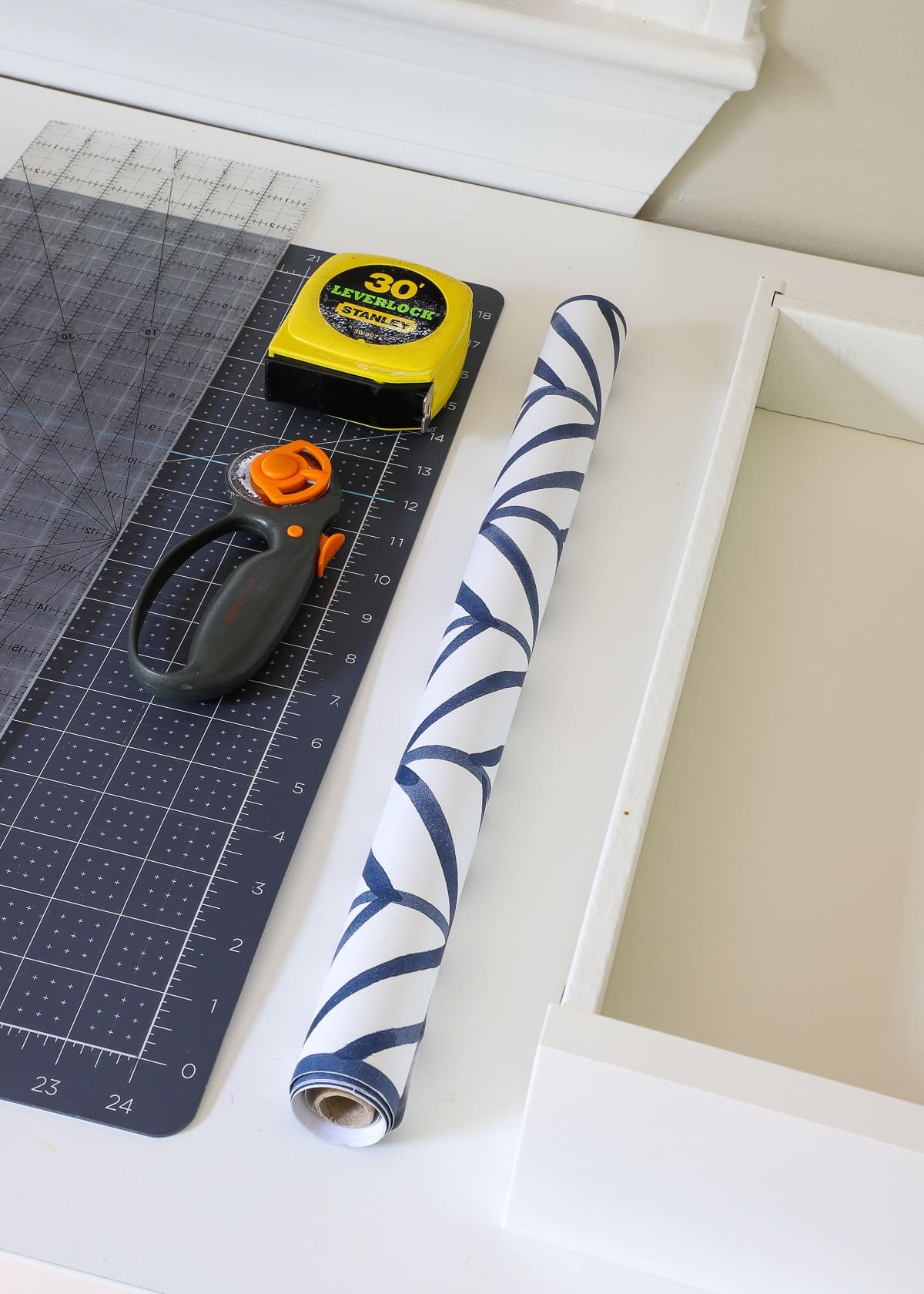 The Best Way to Line Drawers & Shelves with Pretty Paper The Homes I