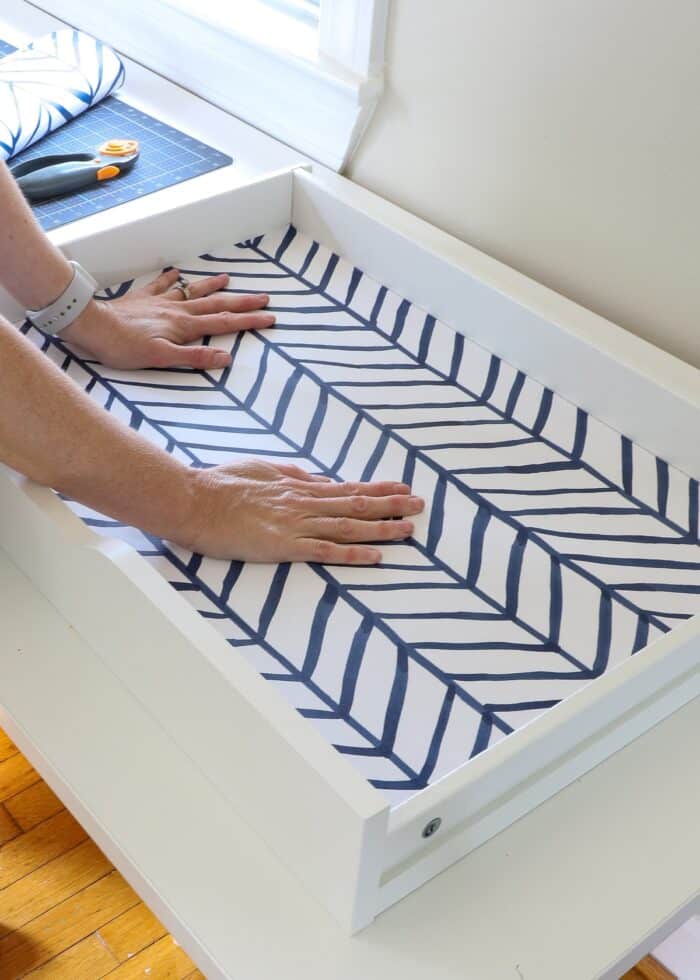 How To Cut Perfect Drawer and Shelf Liners - H2OBungalow