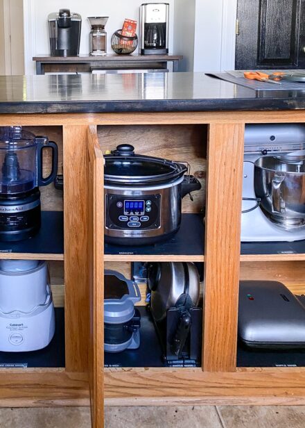 How to Store Small Appliances Inside Kitchen Cabinets - The Homes I ...