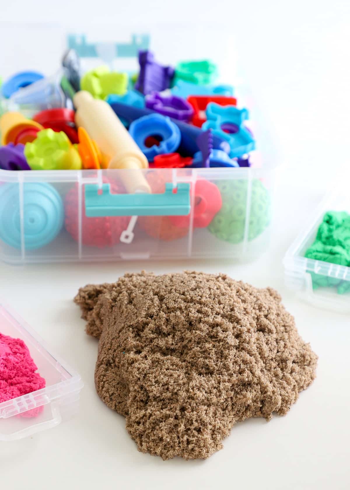An Easy (& Clever!) Way to Store Kinetic Sand - The Homes I Have Made