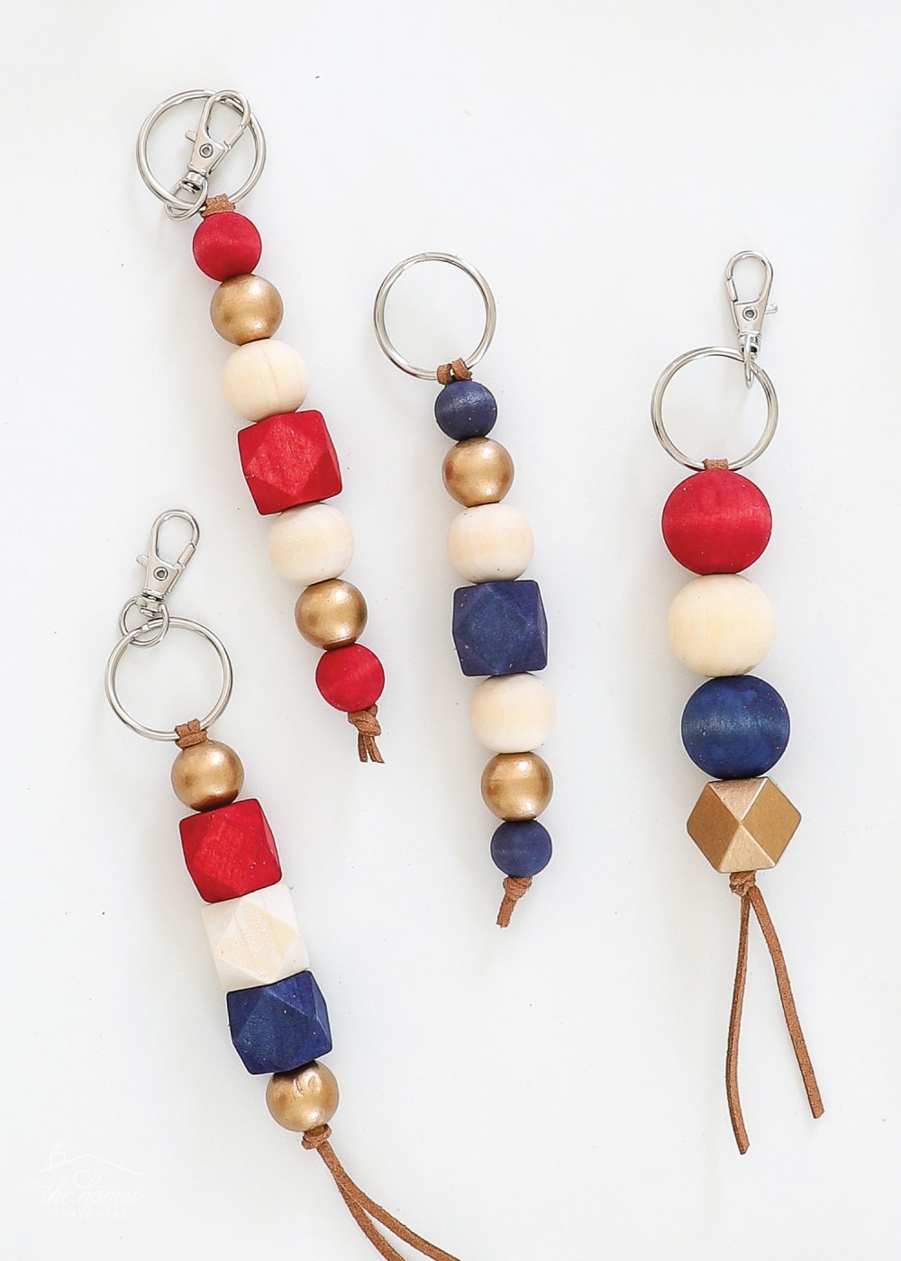 Easy DIY Wood Bead Keychains - The Homes I Have Made