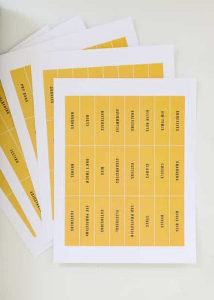 DIY Magnetic Toolbox Labels (With Template!) - The Homes I Have Made