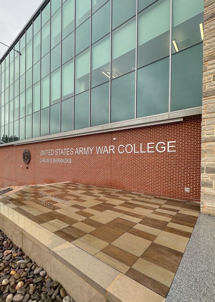 Exterior shot of United States Army War College in Carlisle PA