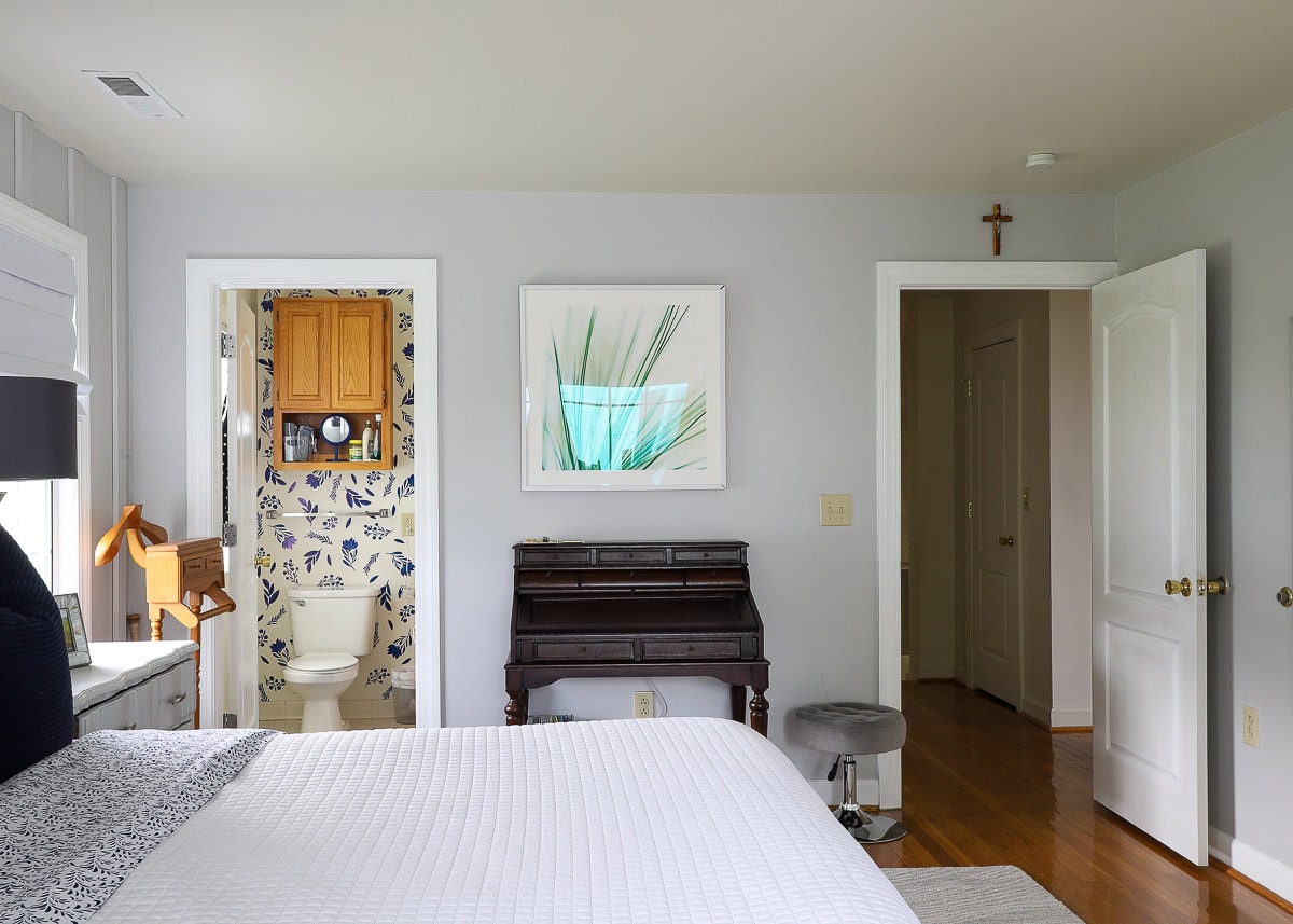 Our Serene Navy & Grey Master Bedroom Reveal - The Homes I Have Made