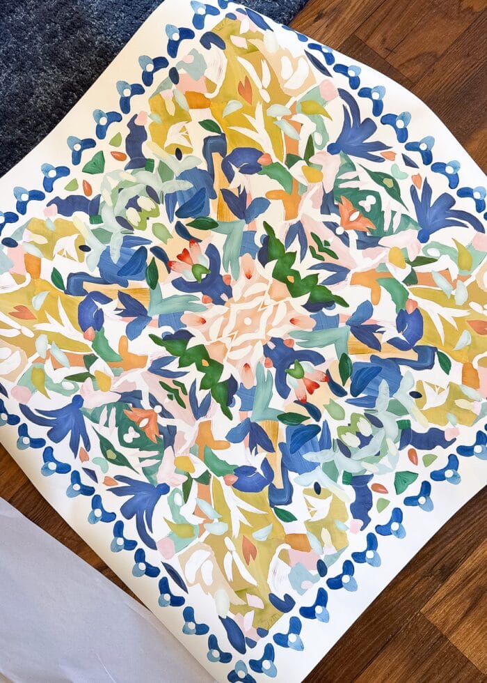 Print of a colorful painting