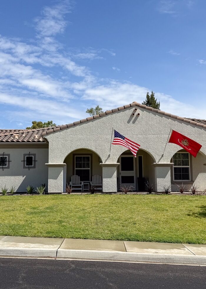Outside shot of a house in the San Luis Rey area of Camp Pendleton